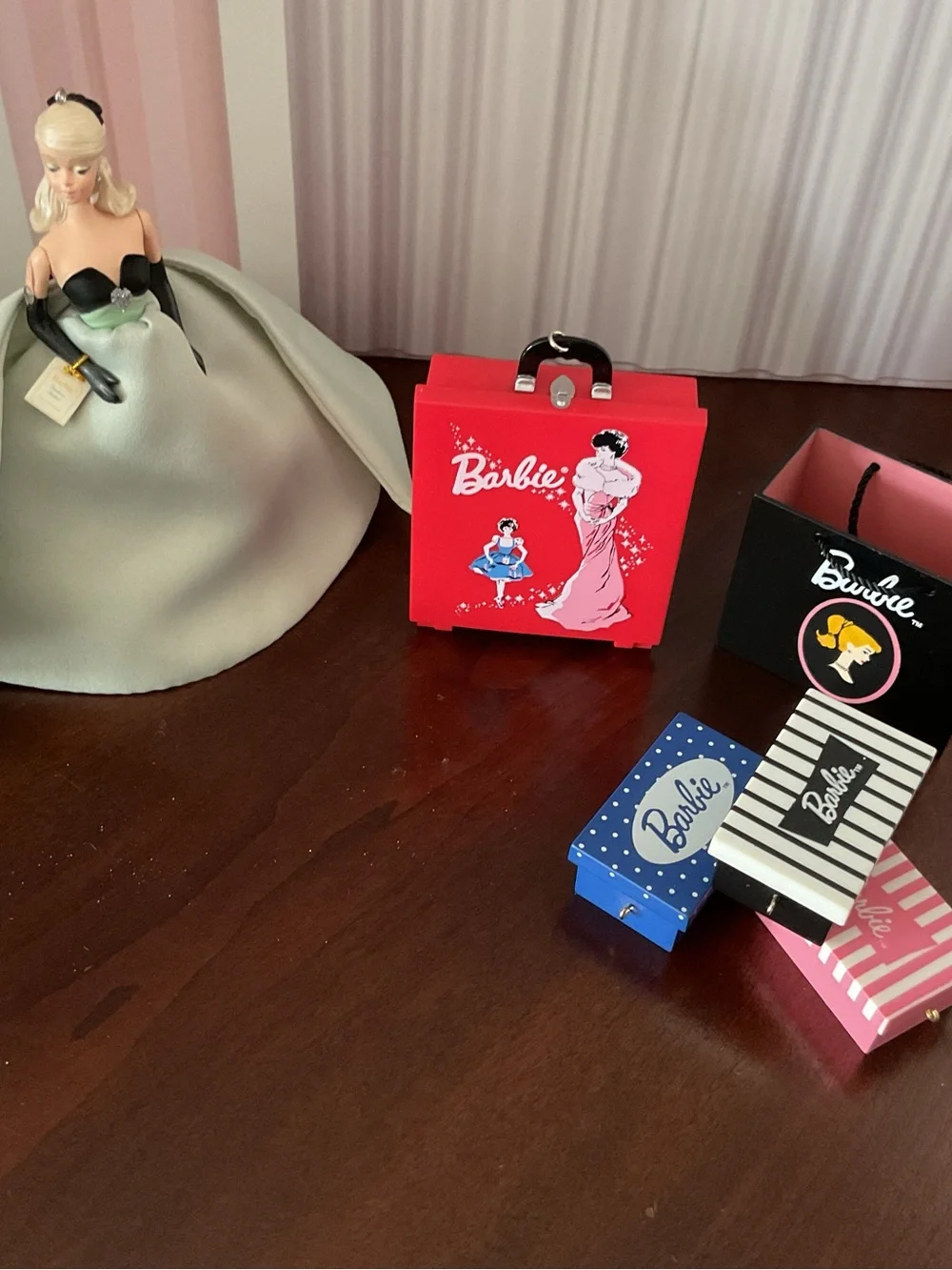 Hallmark Barbie Keepsake Ornaments diorama pieces shoes dolls cases